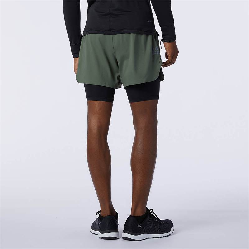 New Balance Mens Q Speed Fuel 2-in-1 5in Shorts-3